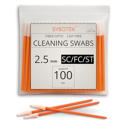 Fiber Optic Cleaning Swabs 100 Pack by Sysotek