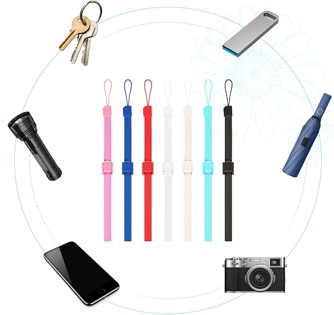 7 PCS Hand Wrist Strap, Adjustable Phone Lanyards - Image 3