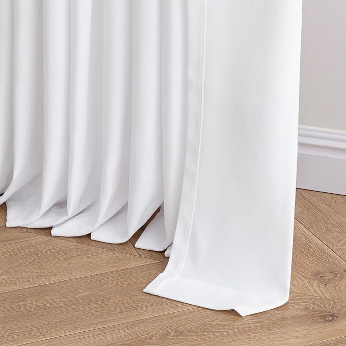 Memory Trained Pinch Pleated Curtains 102 Inches Long, Viral Linen Pinch Pleat - Image 7