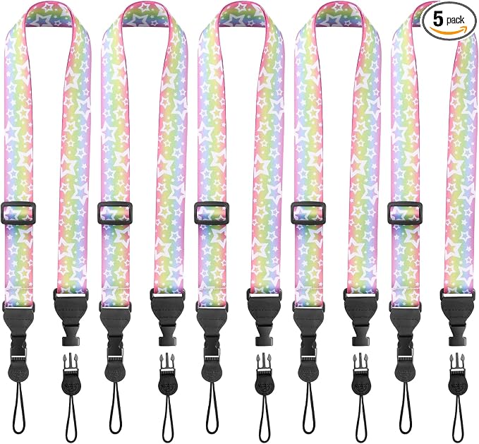 FIEIL 5 Pack Adjustable Shoulder Strap, Nylon Camera Strap, Comfortable Neck by FIEIL