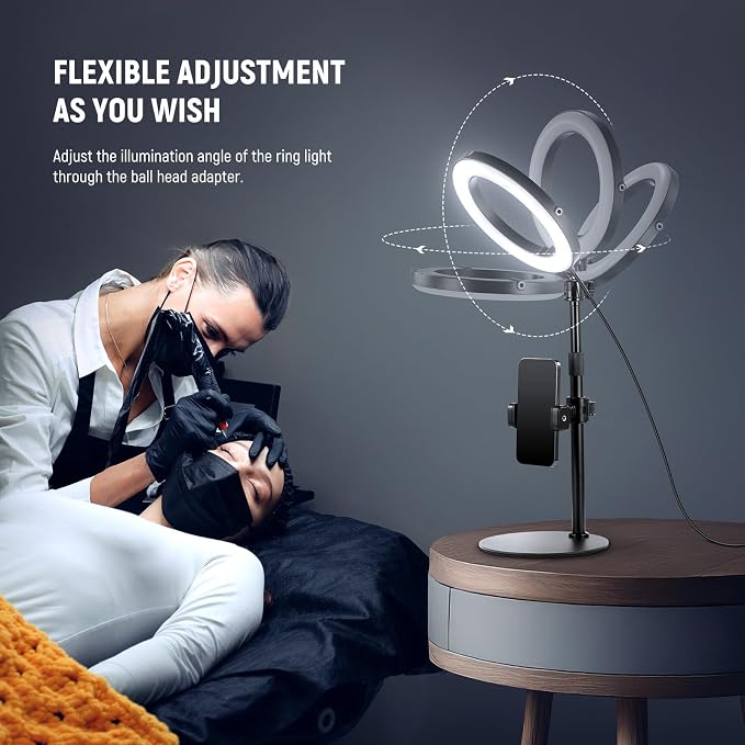 NEEWER 12" 24W High Power Desk Ring Light - Image 7