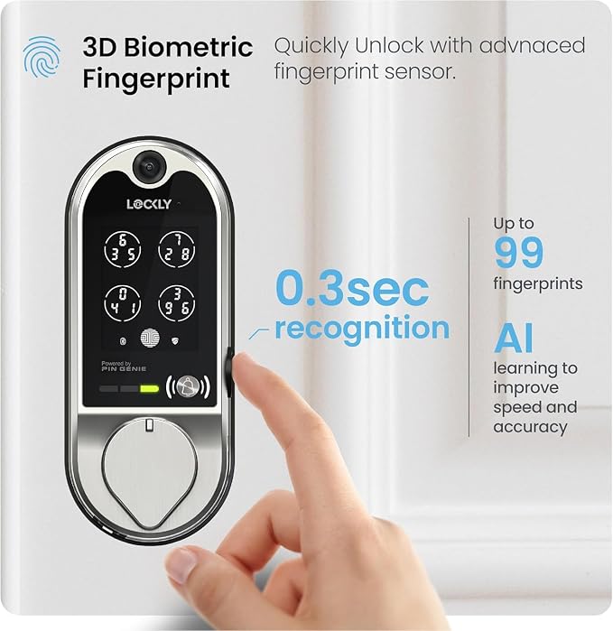 Lockly Vision Smart Lock, HD Video Doorbell Smart Locks - Image 3