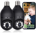 2K Light Bulb Camera Outdoor, 2.4/5GHz Wi-Fi 6 Security Cameras Wireless Outdoor by STARTWITHGianteye