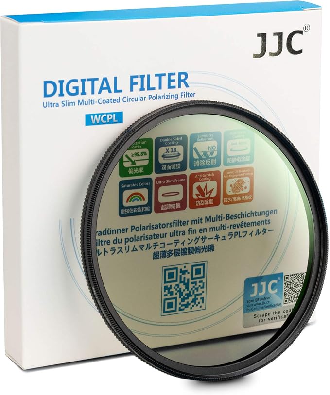 JJC Professional 43mm Circular Polarizer Polarizing Filter HD 18-Layer CPL by JJC