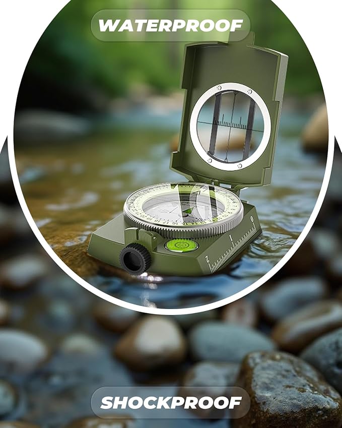 Sportneer Compass: Accurate Durable Lightweight Orienteering Compass - Image 5