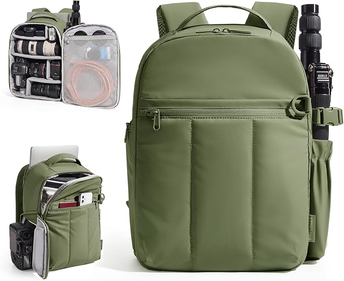 BAGSMART Puffy Camera Backpack, Camera Bags by BAGSMART