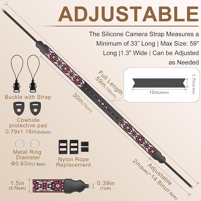 FIEIL Neck Strap Silicone Camera Straps - Image 4