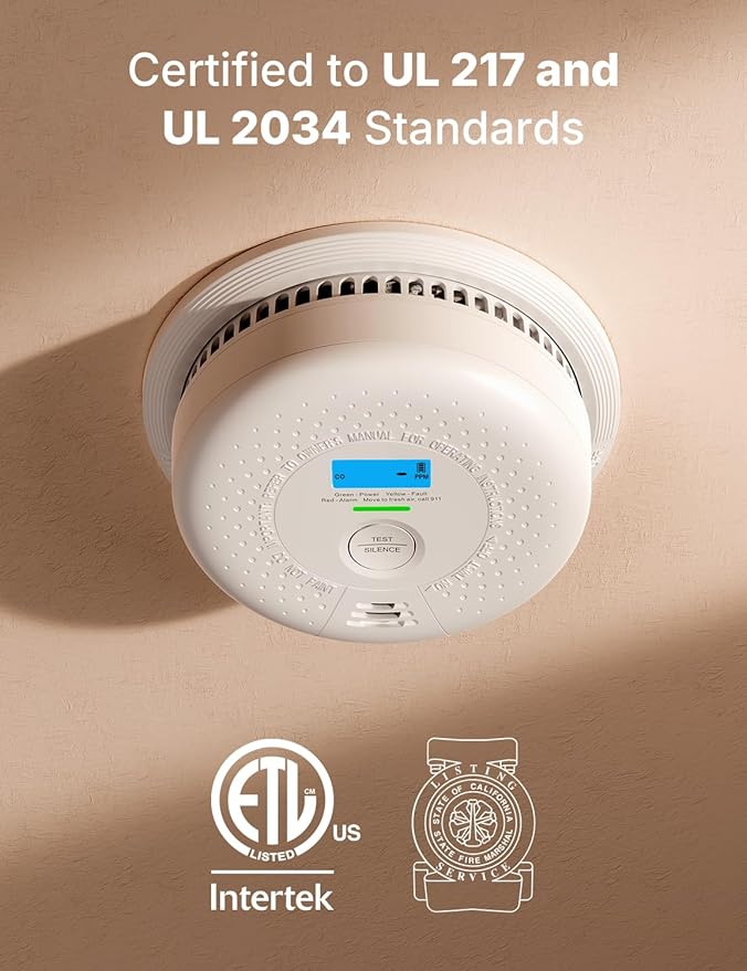 X-Sense Smoke Detector Carbon Monoxide Detector Combo, 10-Year Battery Smoke - Image 2