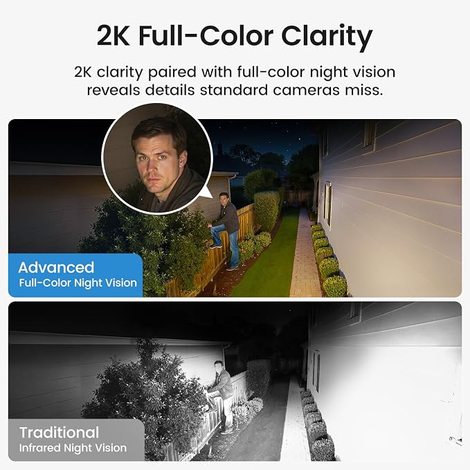 aosu Security Cameras Outdoor Wireless, 4 Cam-Kit, No Subscription Required - Image 6