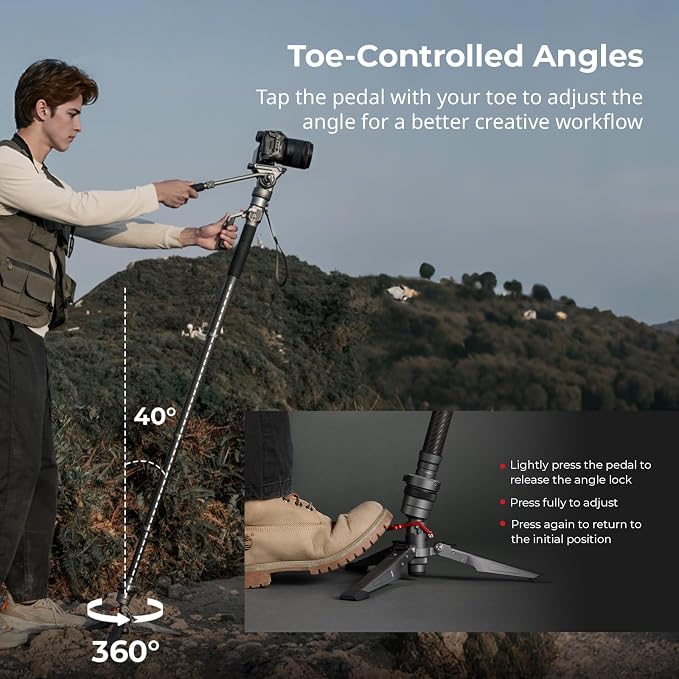 SmallRig 175cm / 68.9" Carbon Fiber Video Monopod - Image 4