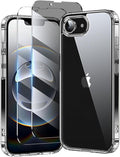 toushion 3 in 1 for iPhone 16E Case Clear/iPhone 17E Case Screen Protector *2 by Unknown