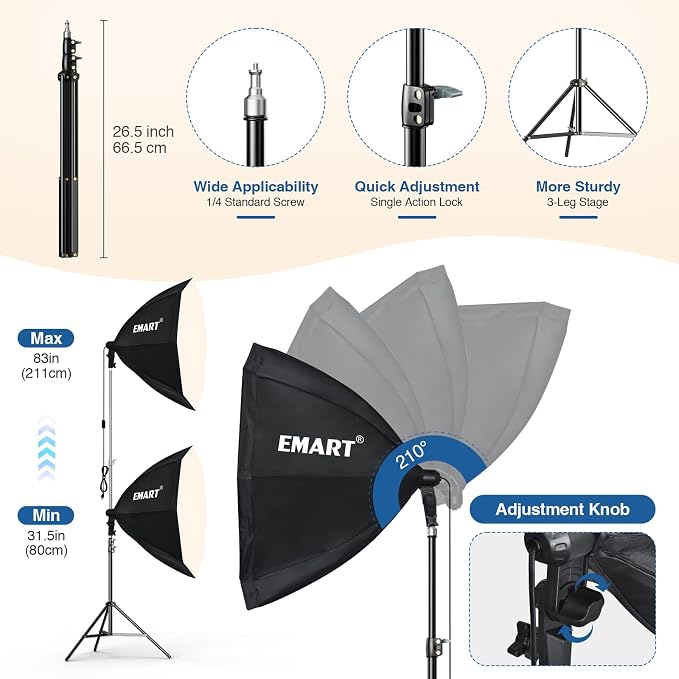 EMART Softbox Lighting Kit - Image 6