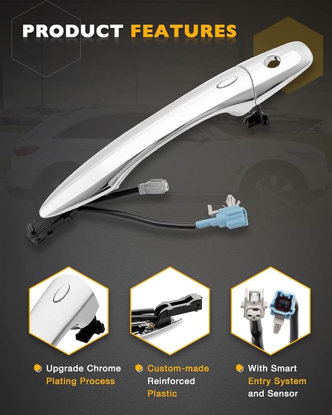 Driver Door Handle, Compatible - Image 4