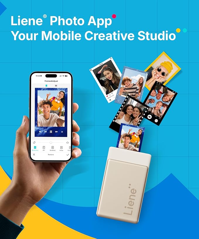 Liene Pearl N200 Pro Portable AI Photo Printer, Instant Mini Picture Printer - Image 3