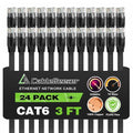 Cat 6 Ethernet Cable 3ft Flat Internet Network Cables by CableGeeker
