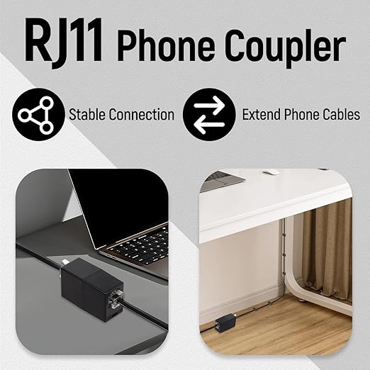 Uvital 25 Feet Phone Extension Cord, RJ11 Phone Cable - Image 4