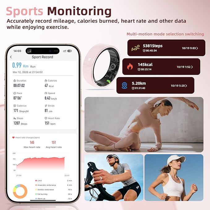 Ceramic Smart Ring, Advanced Health & Fitness Tracker - Image 6