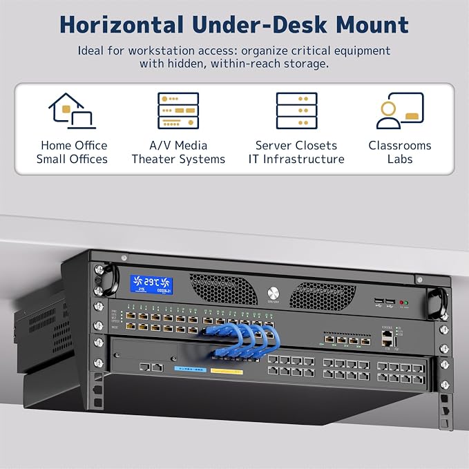 4U Vertical Wall Mount Rack - Image 3