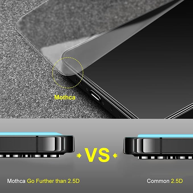 Mothca 2 Pack Matte Glass Screen Protector - Image 6
