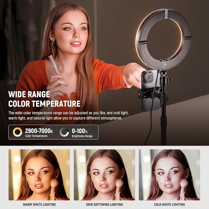 NEEWER 18W 8" Desk Ring Light - Image 3