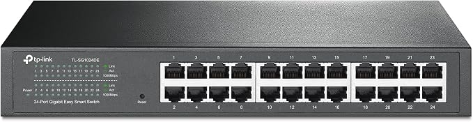 TP-Link 24 Port Gigabit Switch Easy Smart Managed Plug & Play Desktop/Rackmount by TP-Link