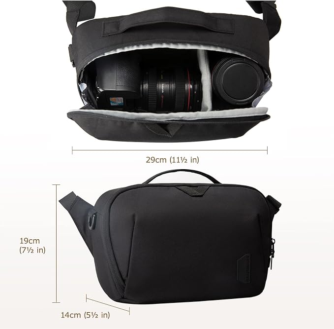 BAGSMART Camera Bag, SLR DSLR Canvas Camera Case, Water-resistant and - Image 3