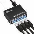 Mini Ethernet Switch 5 Ports Gigabit Enhanced Protection 10/100/1000 Mbps by ATROODAC