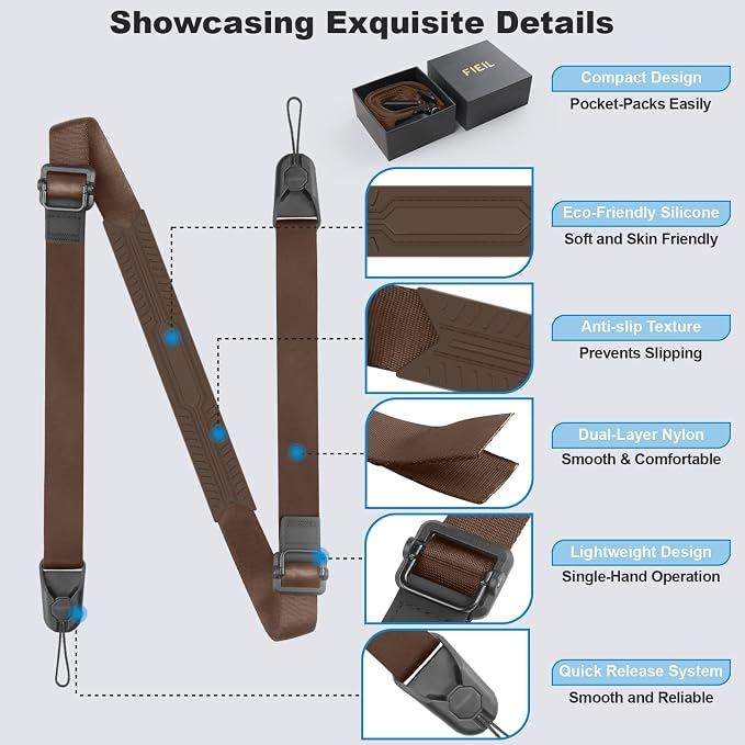 FIEIL Adjustable Camera Strap, Universal Camera Strap - Image 2