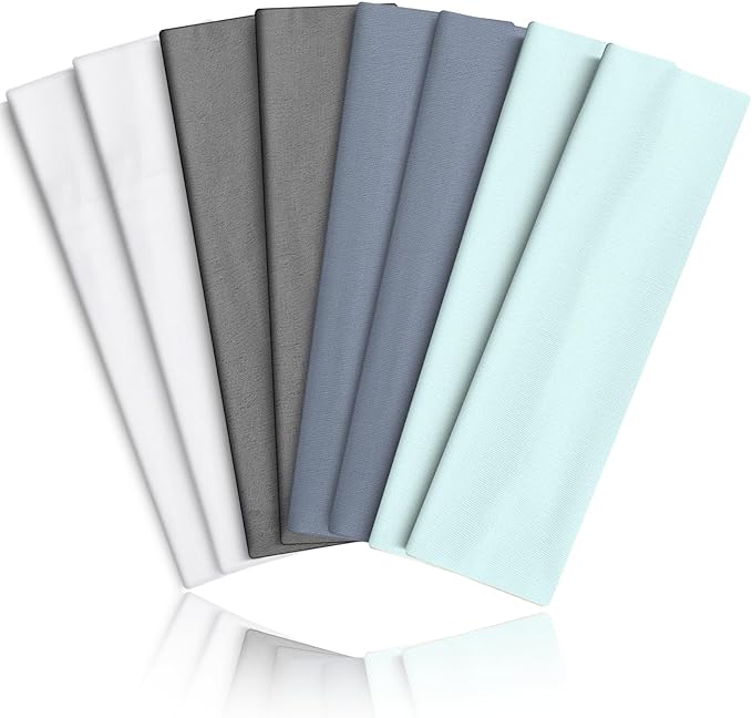8PCS Summer-Exclusive Non Slip Sports Elastic Soft Running Fashion Headbands by VANRUIDFashionSportHeadbands