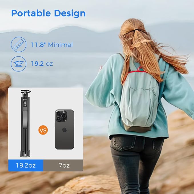 Selfie Stick Travel Tripod for Cell Phone - Image 5