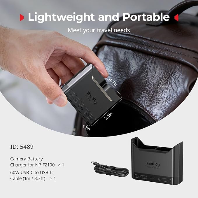SMALLRIG NP-FZ100 Battery Charger - Image 8