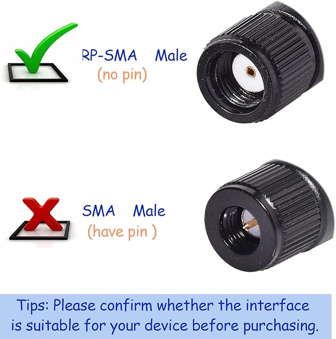 Bingfu Dual Band WiFi 2.4GHz 5GHz 5.8GHz 3dBi MIMO RP-SMA Male Antenna - Image 3