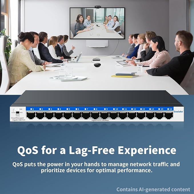 Goalake 16-Port Gigabit Easy Managed Switch - Image 6