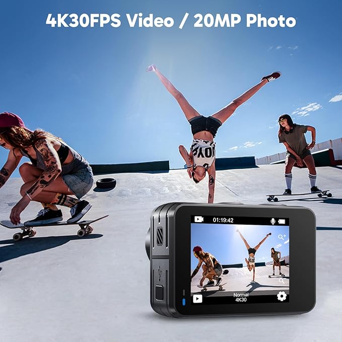 AKASO Brave 7 LE 4K60FPS 20MP WiFi Action Camera - Image 2