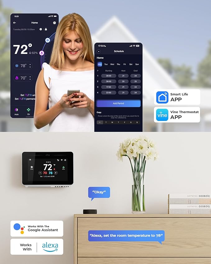 Vine Smart Thermostat for House - Image 4