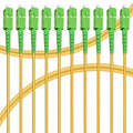 10Pack - 30m SC/APC to SC/APC Fiber Optic Internet Cable, Single Mode Patch by Bangun