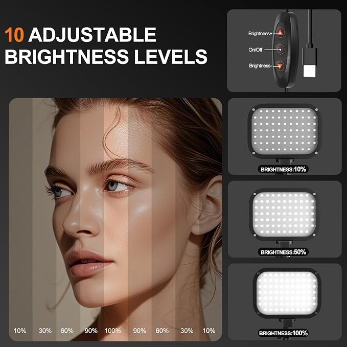 EMART 2-Pack LED Video Light, Portable 3000-5500K CRI97+ Studio Lights - Image 7