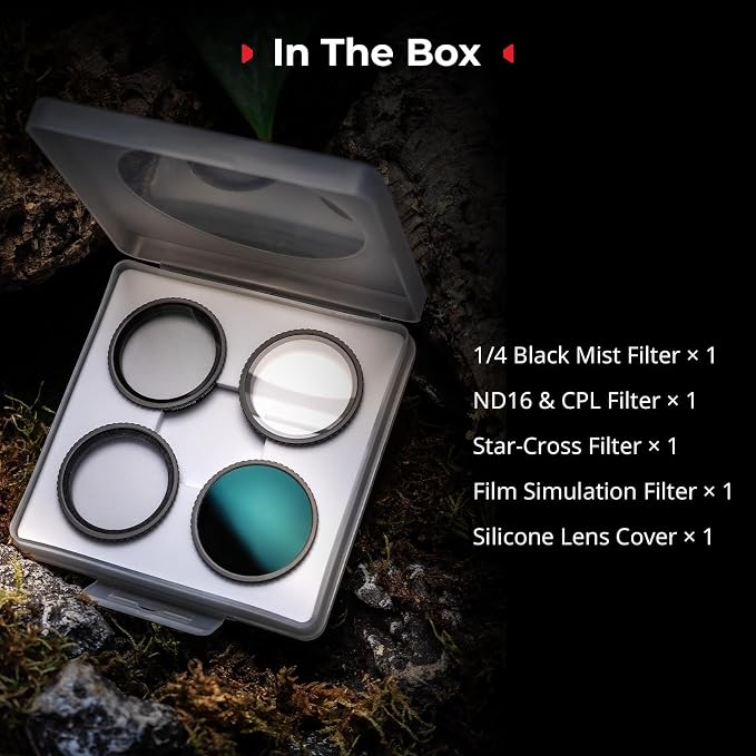 SmallRig Filter Kit for DJI Osmo Action 5 Pro/4, 5-in-1 Lens Filter Set - Image 8