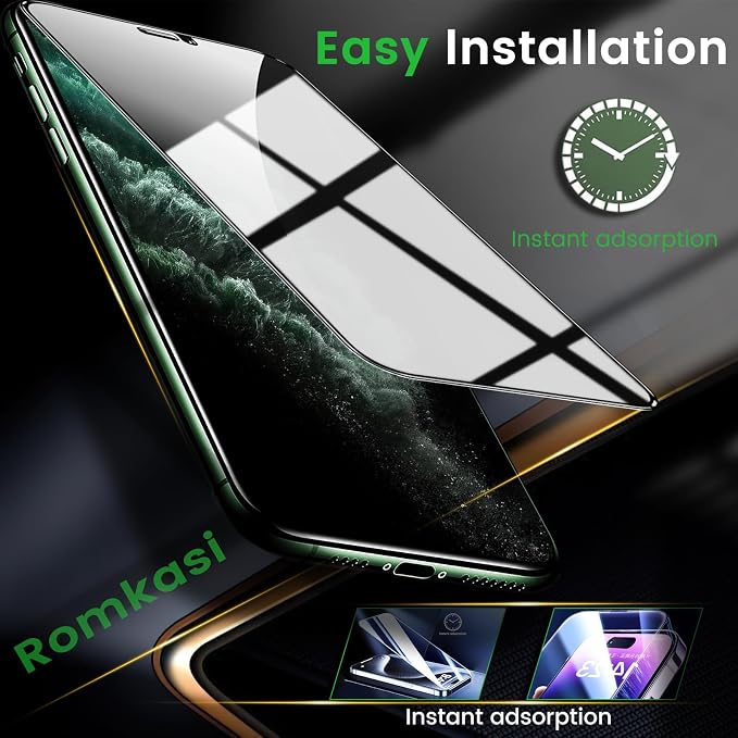 Romkasi 3 Pack Privacy Screen Protector - Image 7