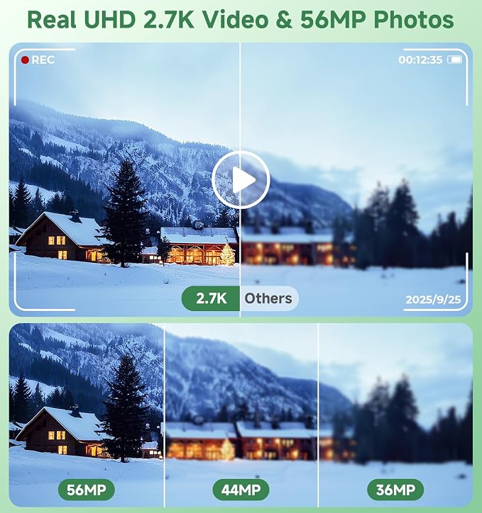 Digital Camera, 2026 Upgraded 56MP Dual Screens Digital Camera, Compact Cameras - Image 5