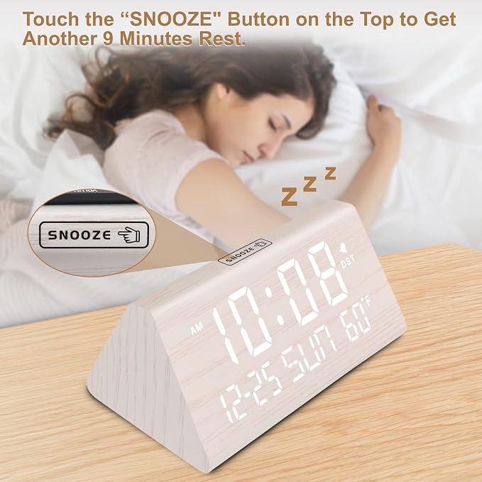 DreamSky Digital Alarm Clocks for Bedrooms - Image 4