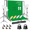 EMART 6.5x10ft Backdrop Support System, Professional Photography Lighting Kit by EMART