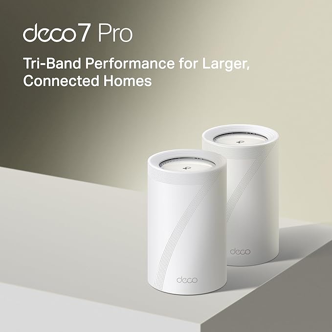 TP-Link Deco 7 Pro BE14000 Tri-Band Wi-Fi 7 Whole Home Mesh System | 8-Stream - Image 2