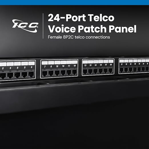 ICC Voice 8P2C Telco Patch Panel - Image 2