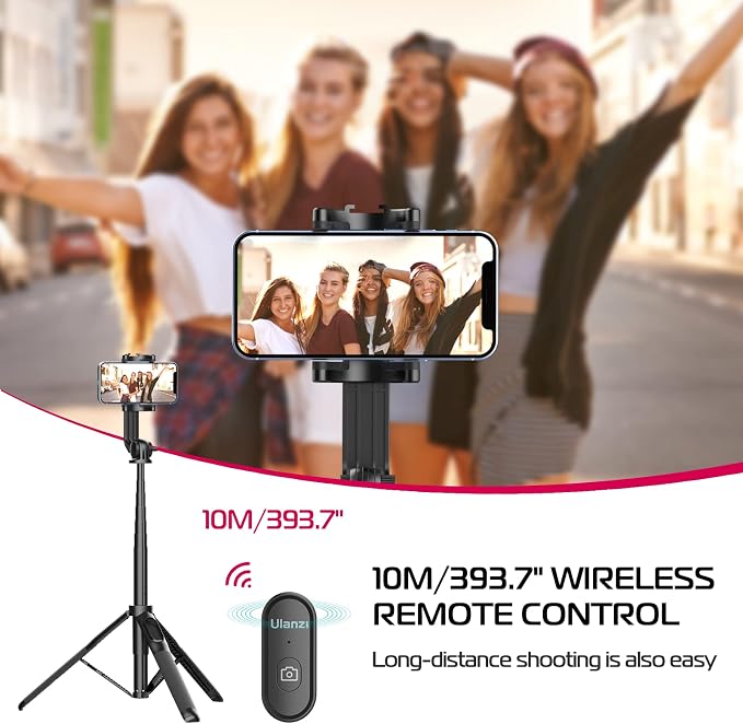 ULANZI SK-03 Selfie Stick Tripod, 3 in 1 Extendable Phone Holder - Image 5