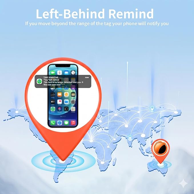 2 Pack Tracker Tags Pair with Apple Find My Bluetooth Air Smart Tags Key Finder - Image 6