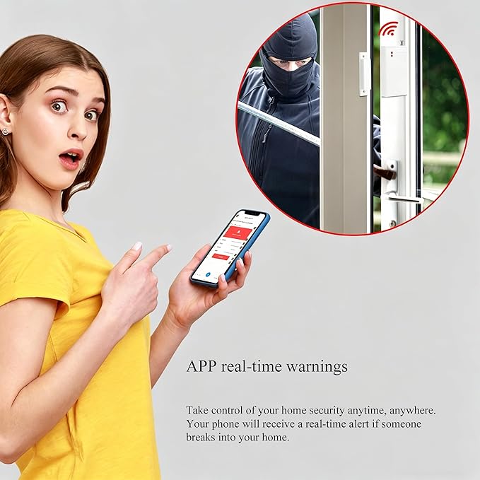 17pcs Wireless DIY Home Burglar Alarm System, 4G WiFi GSM, No Monthly Fee - Image 3