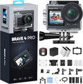 AKASO Brave 4 Pro 4K30FPS Action Camera - 131ft Underwater Camcorder Waterproof by AKASO