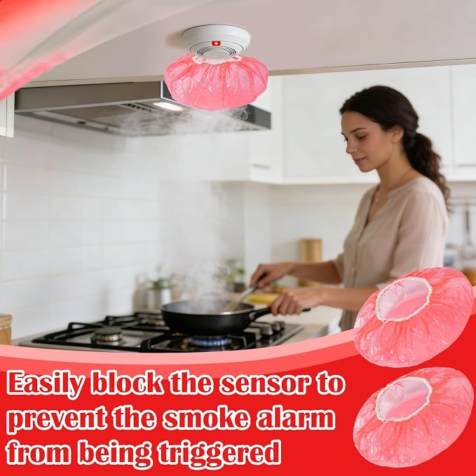 36 Pcs Red Thicken Plastic Smoke Detector Covers - Image 5