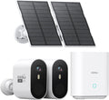 aosu Solar Security Cameras Wireless Outdoor, 2-Cam Kit, 2K QHD Home Security by AOSUSecurityOffical